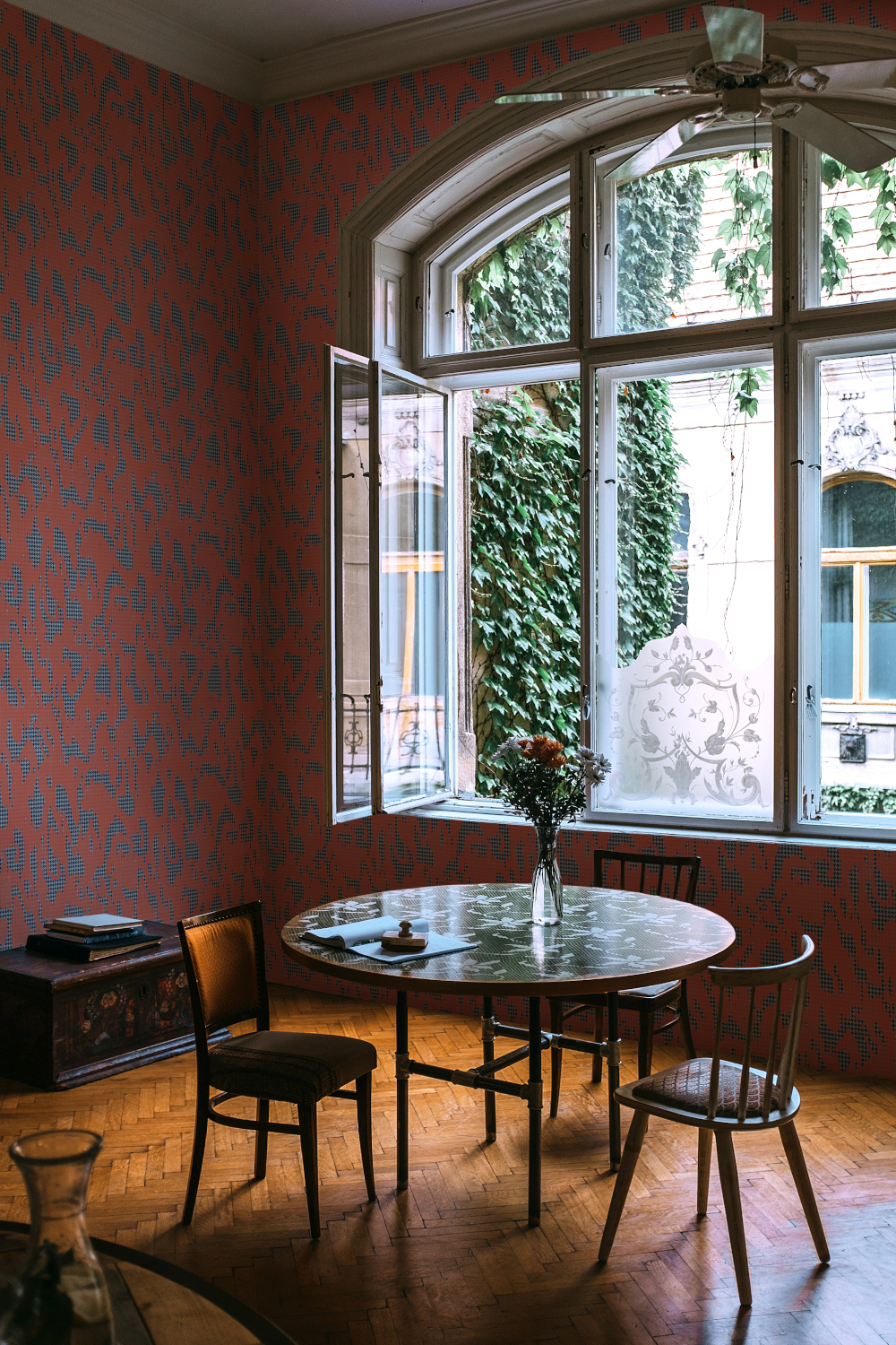 Tapete Moire Screen - Coral