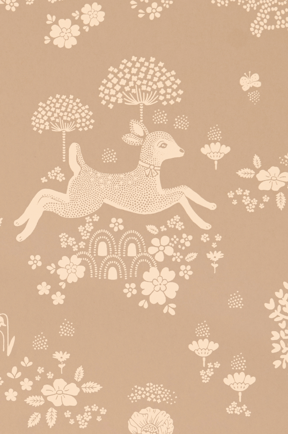 Tapete Summer Fields - Soft Brown