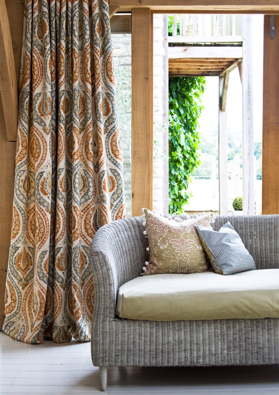 Fabric Benaki - Amber Steel