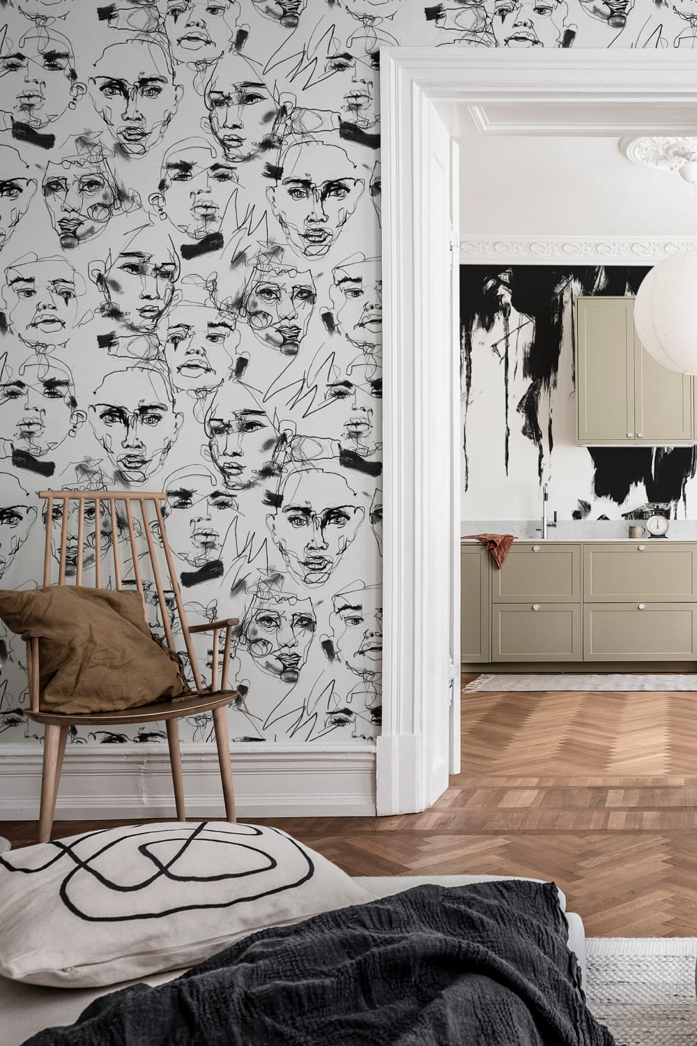 Wandbild Fala Bozetto - Graphite
