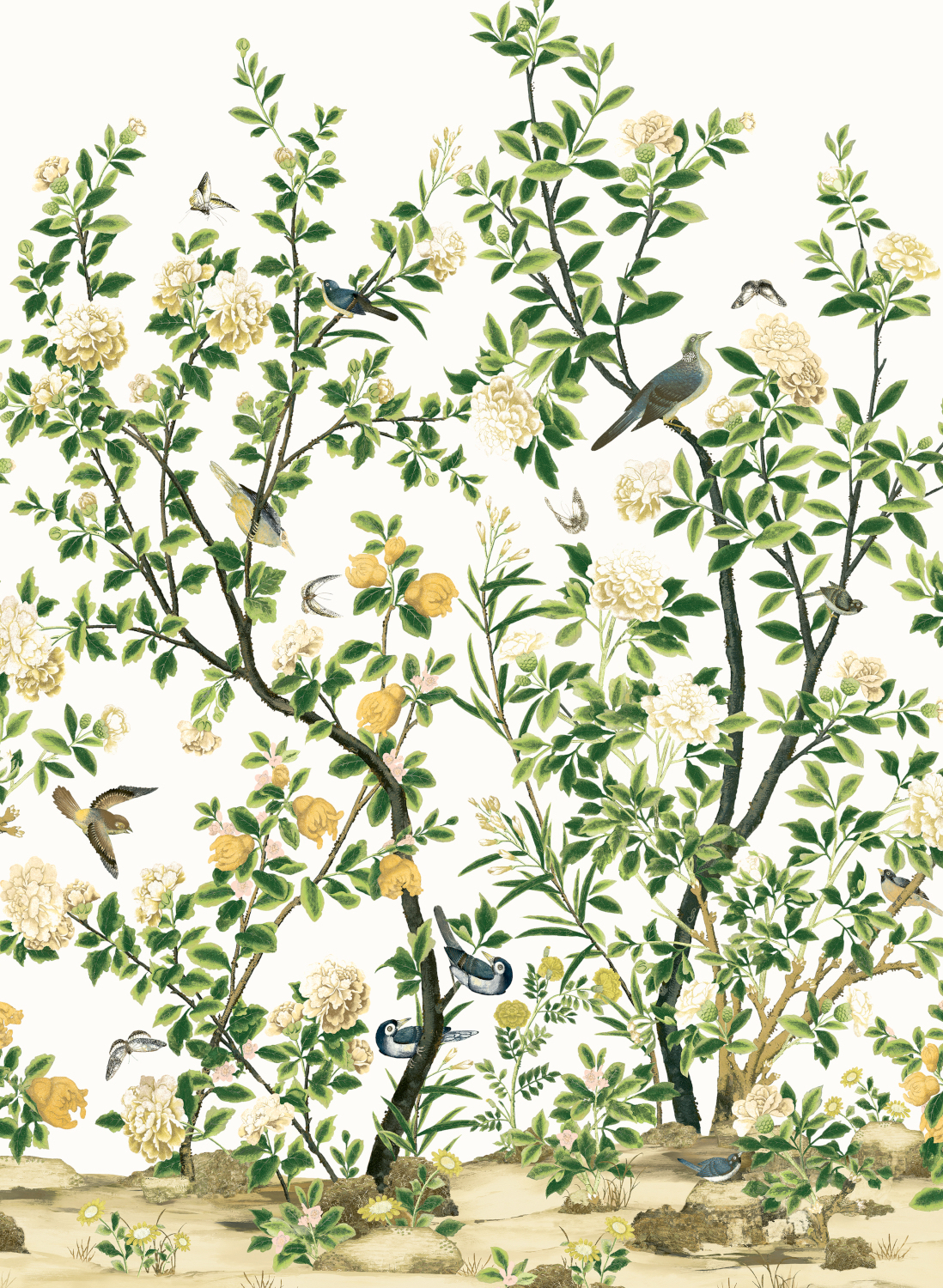 Wandbild Jardin Bloom - White