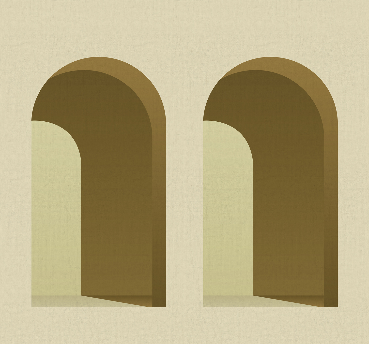 Wandbild Arch - Saffron