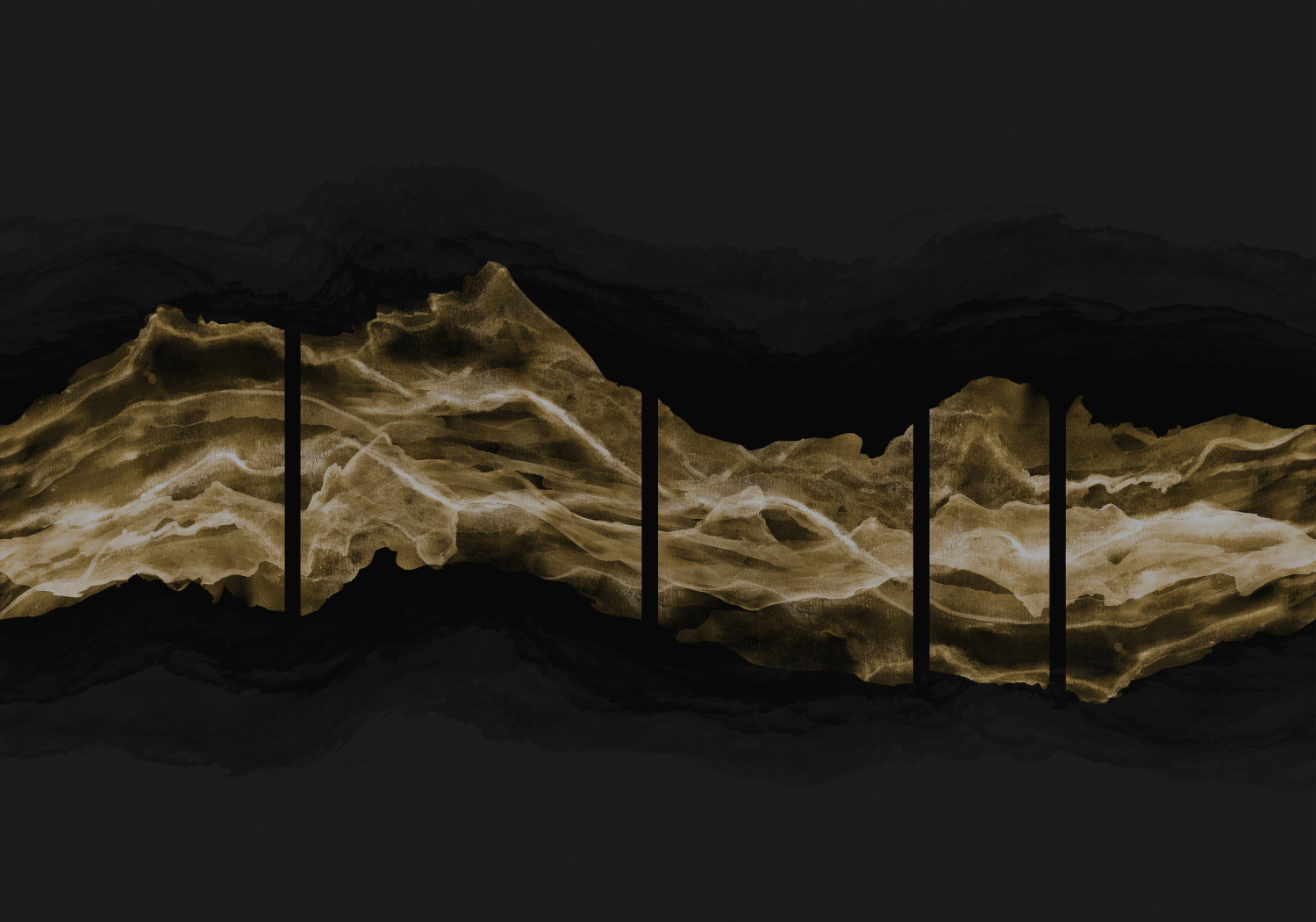 Wandbild Torn - Ink