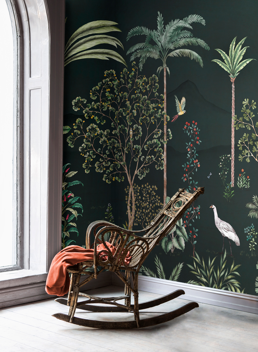 Wandbild Jardin des Oiseaux Nuit