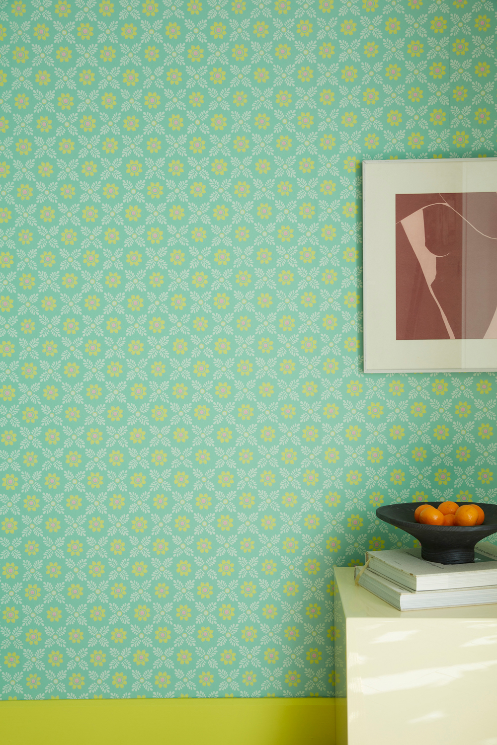 Tapete Ditsy Block - Green Verditer