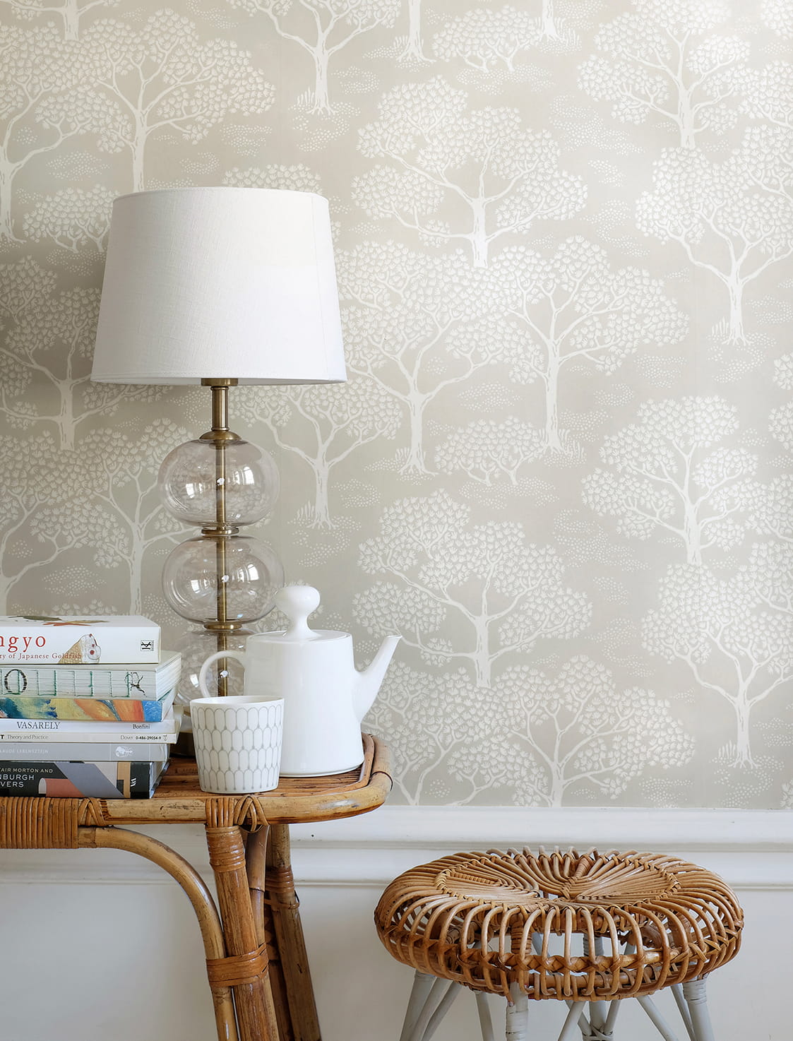 Tapete Woodland Notes - Clay Beige