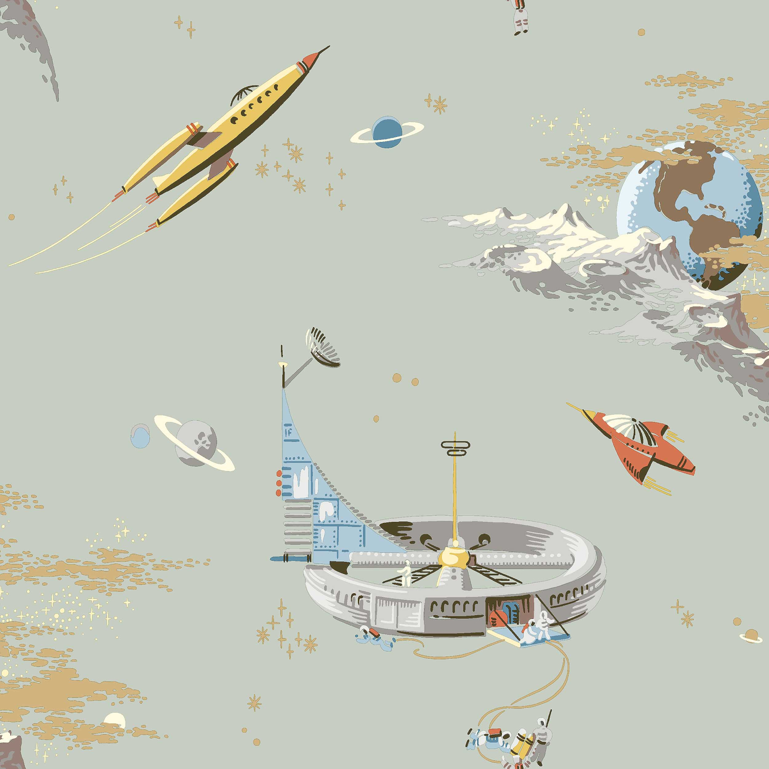 Tapete Space Adventure - 8154