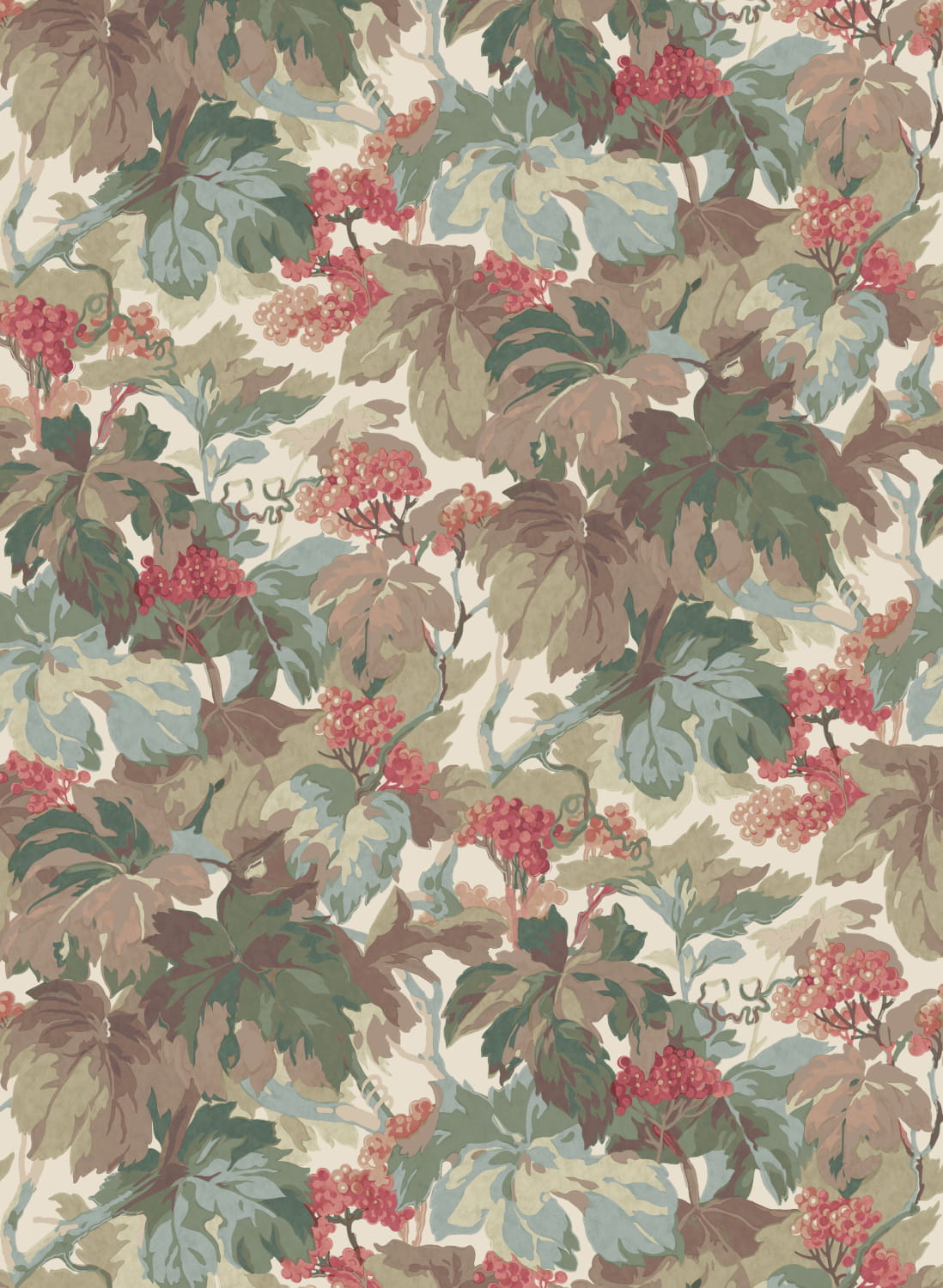 Tapete Country Walk - Teal/Rose