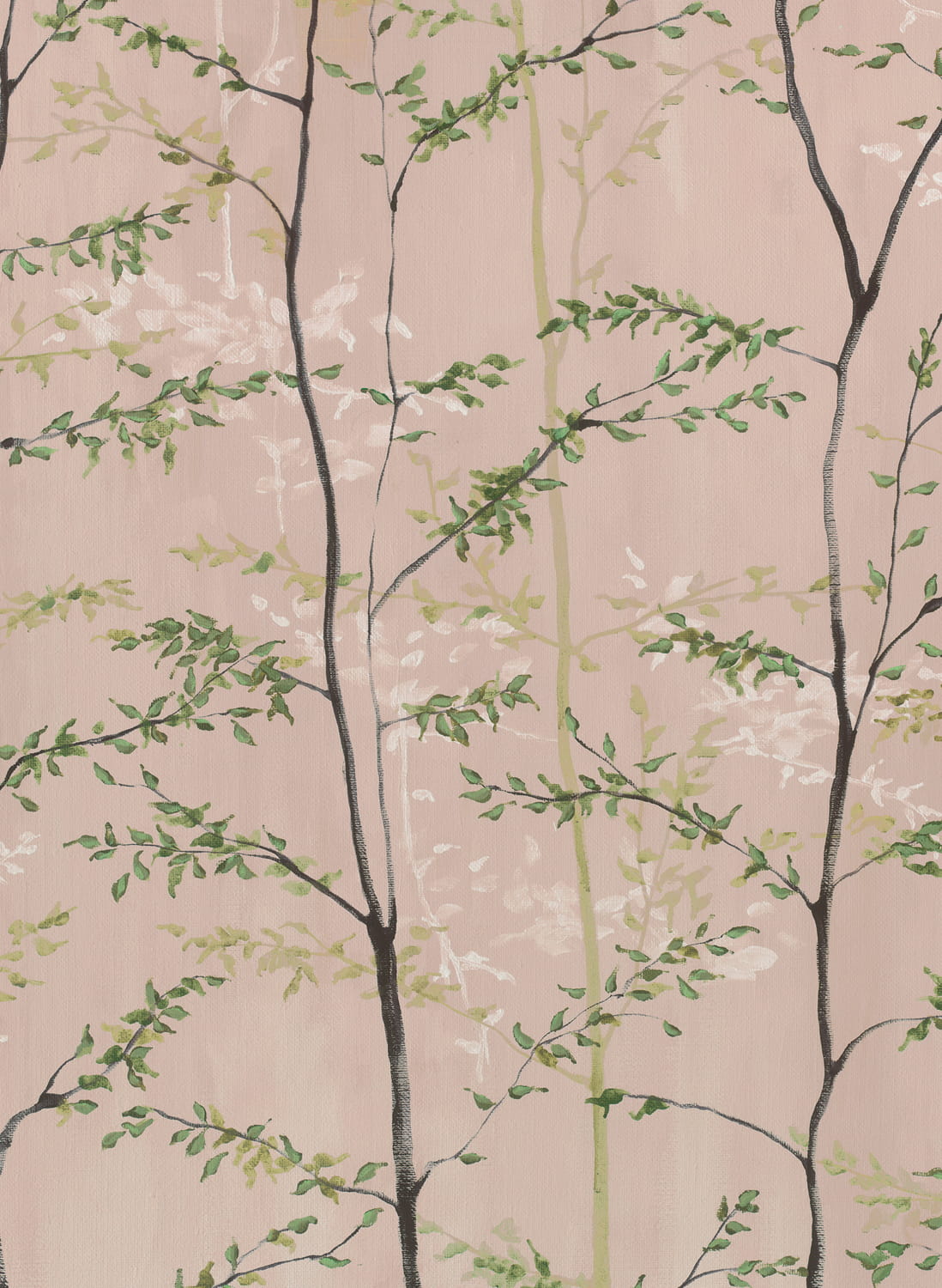 Wandbild Woods - Rosa/Pink
