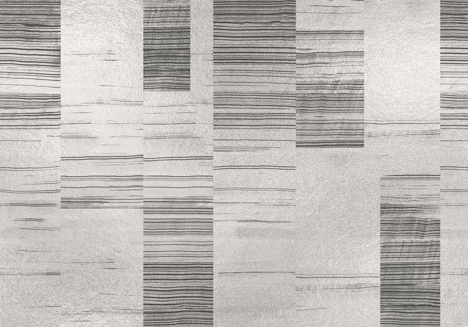 Wandbild Earth Layers Metallics - Silver