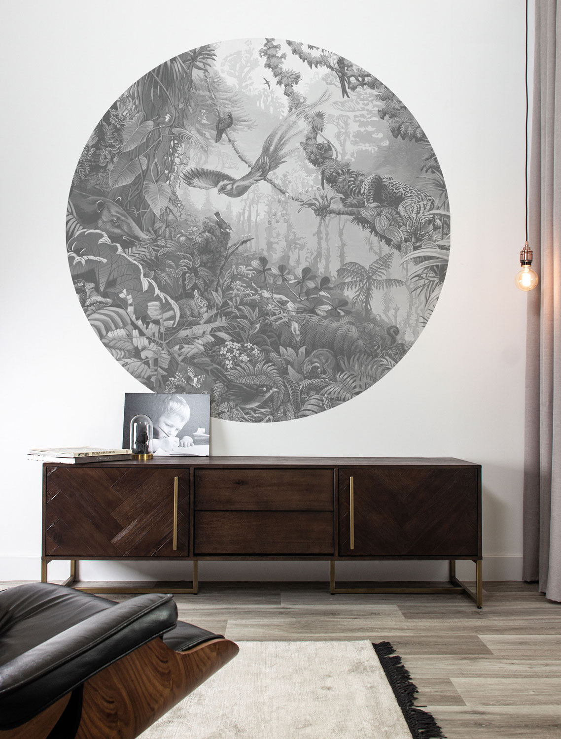 Wandbild Tropical Landscapes 2 Circle - M - 1.9m