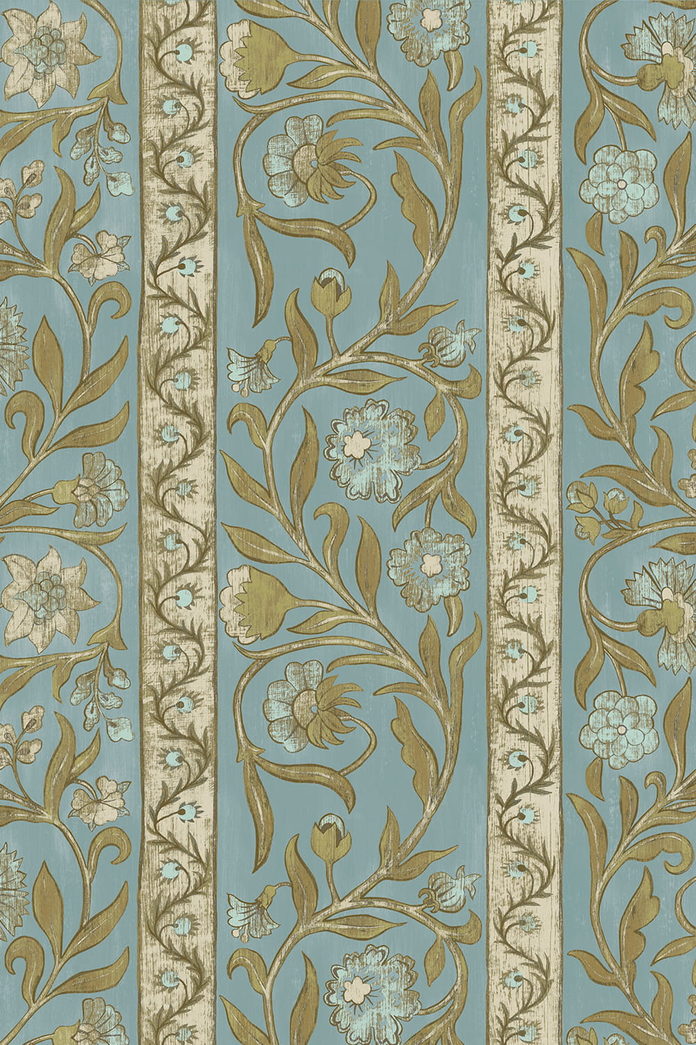 Papier peint Potter Stripe - Bright Blue