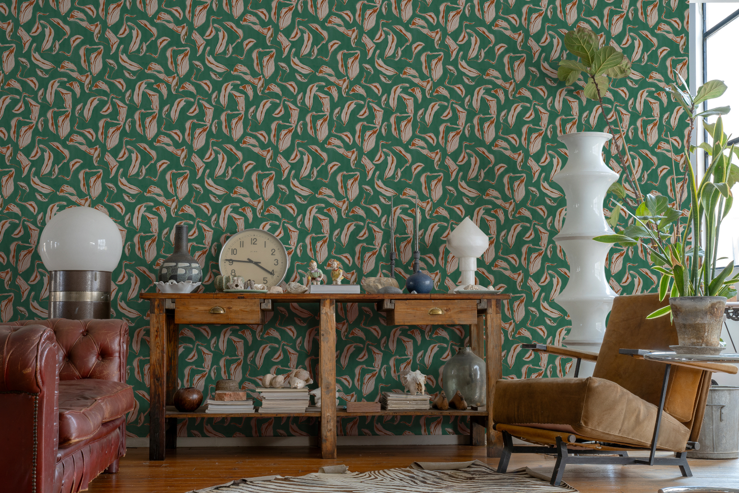 Tapete Moroccan Branches - turquoise