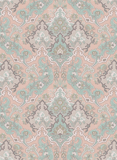 Tapete Pushkin - Plaster Pink & Green
