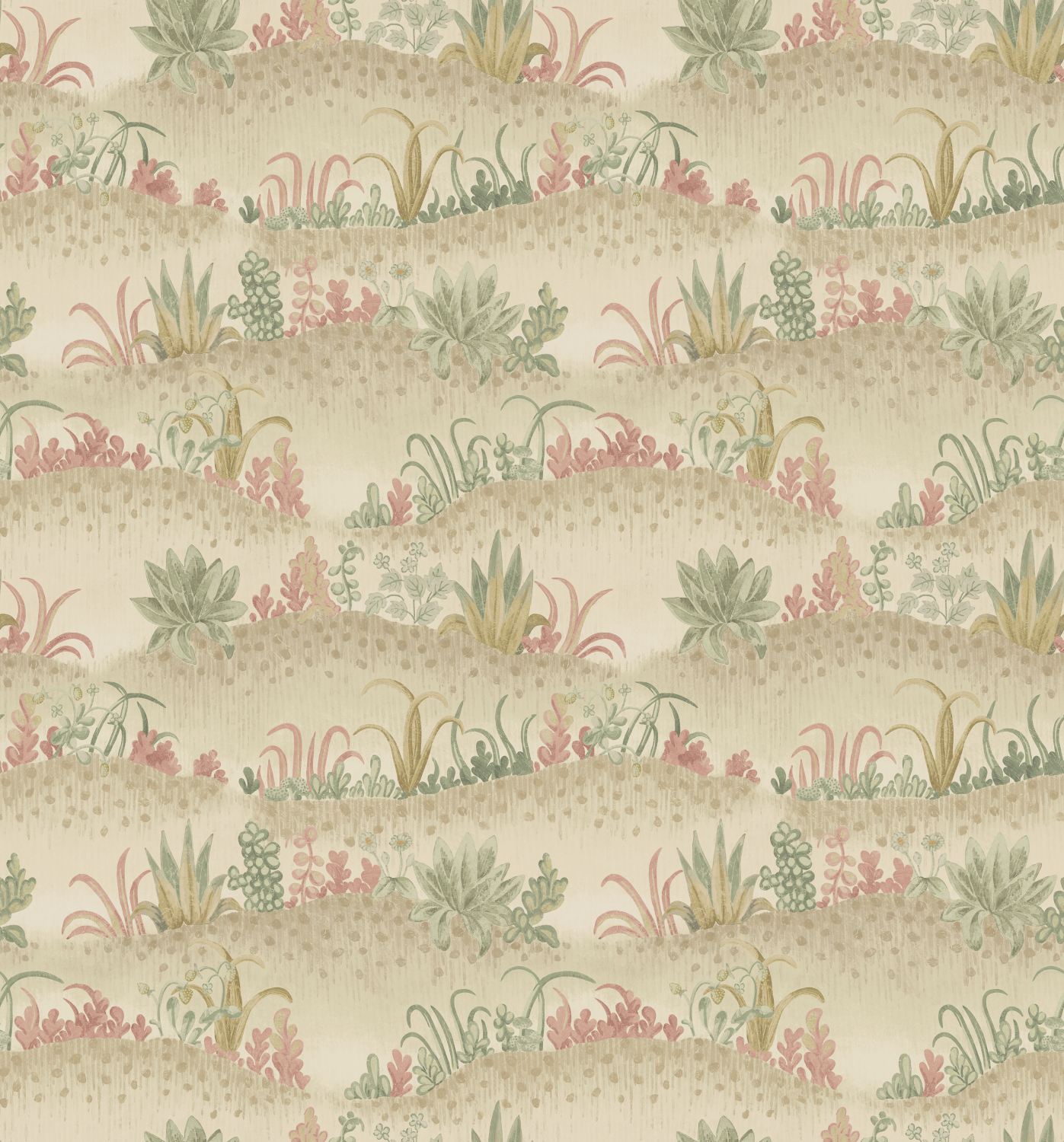 Tapete Garden Tapestry - Pink/ Green