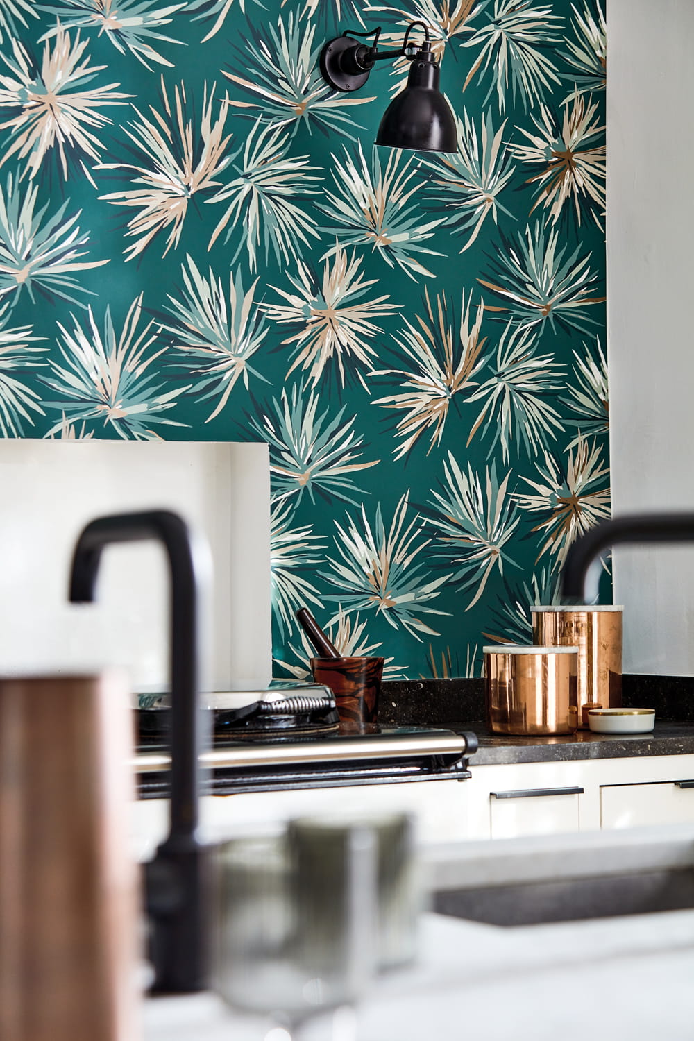 Tapete Aucuba - Forest/ Copper