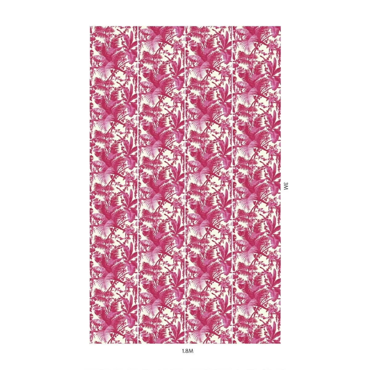 Tapete Pampas - White/ Azalea