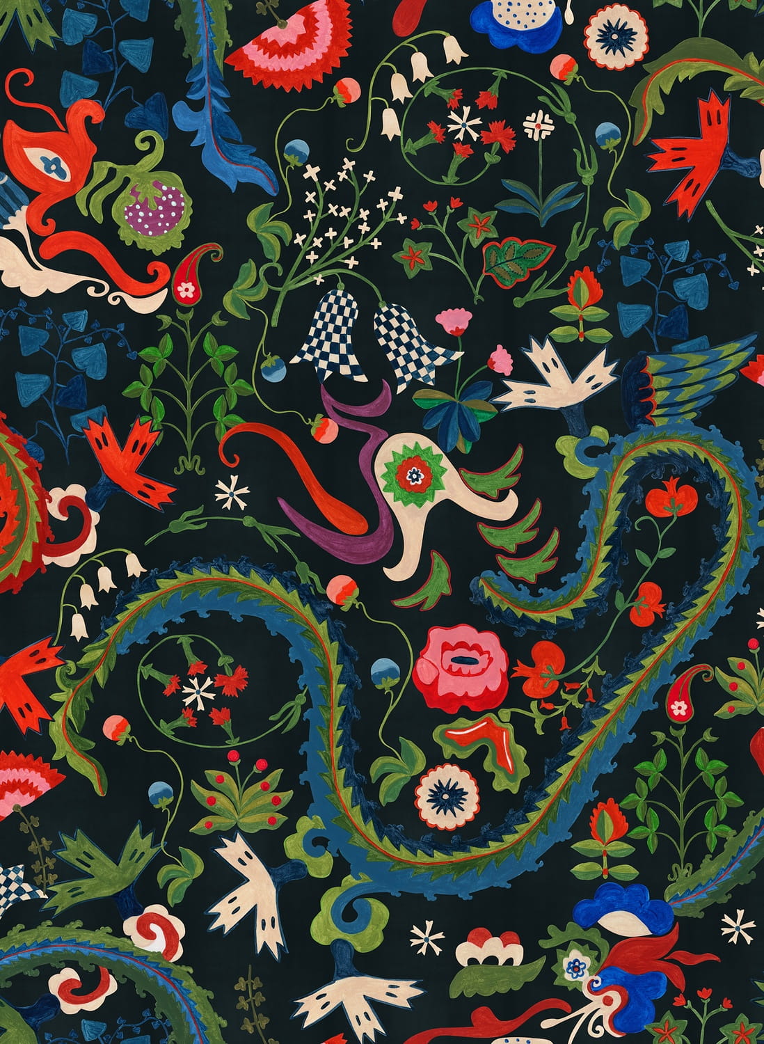 Wandbild Dragon Flower