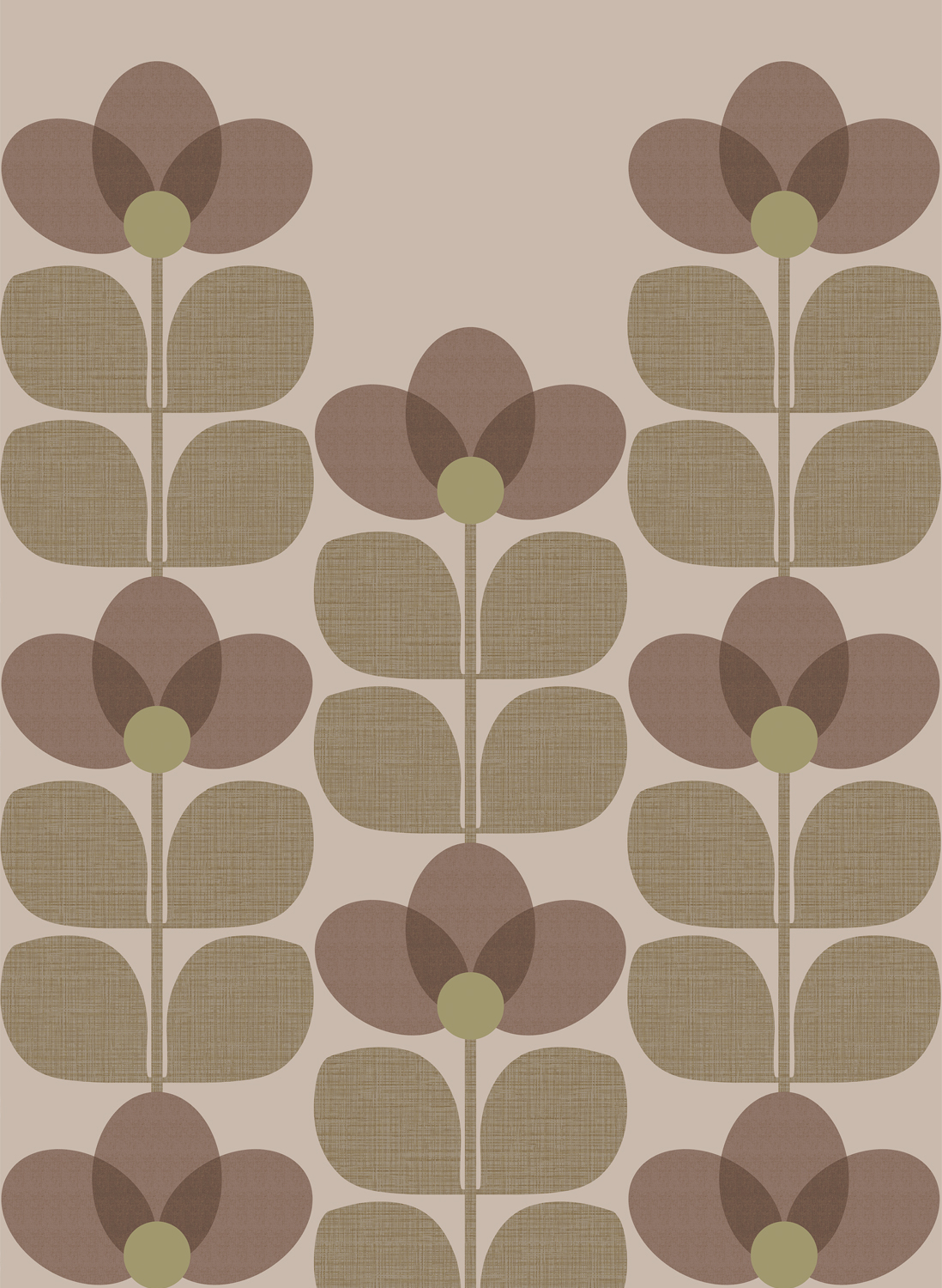 Wandbild Flower - Rosee Panel B
