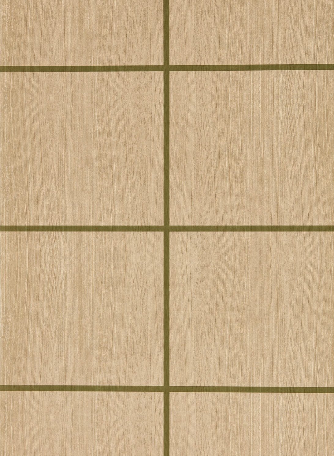 Tapete Wood Blocks - Pine/ Forest Gloss