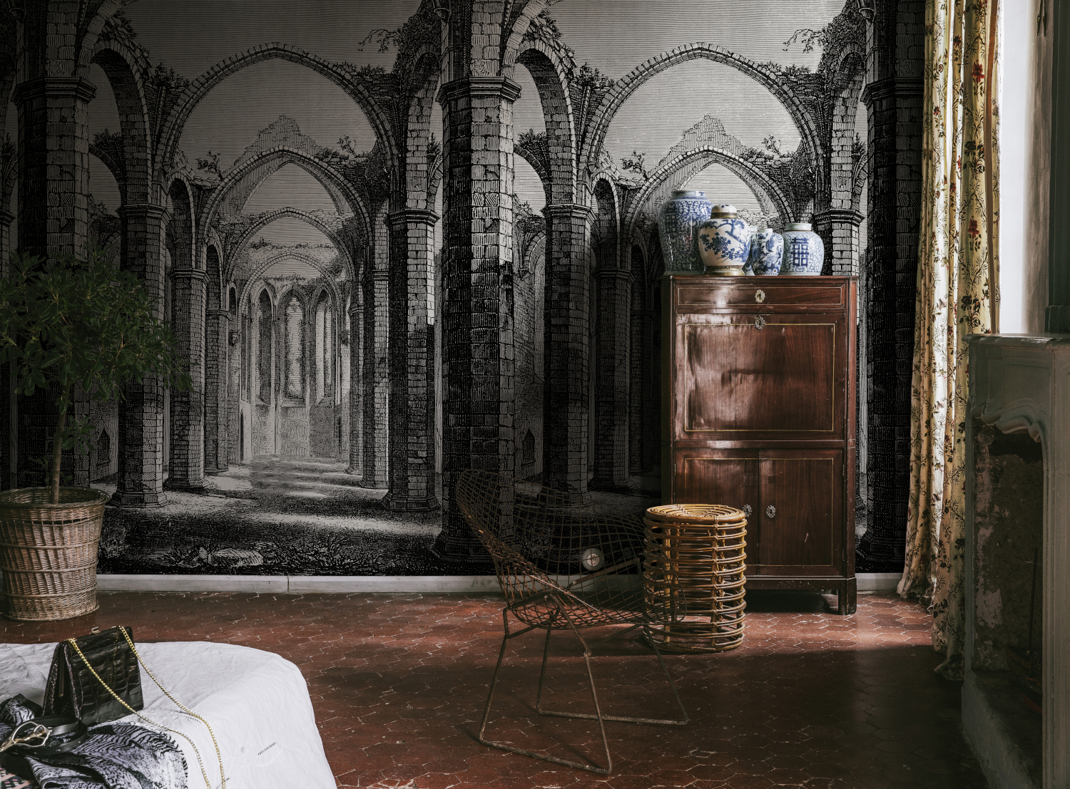 Wandbild Gothic Arches - Vintage