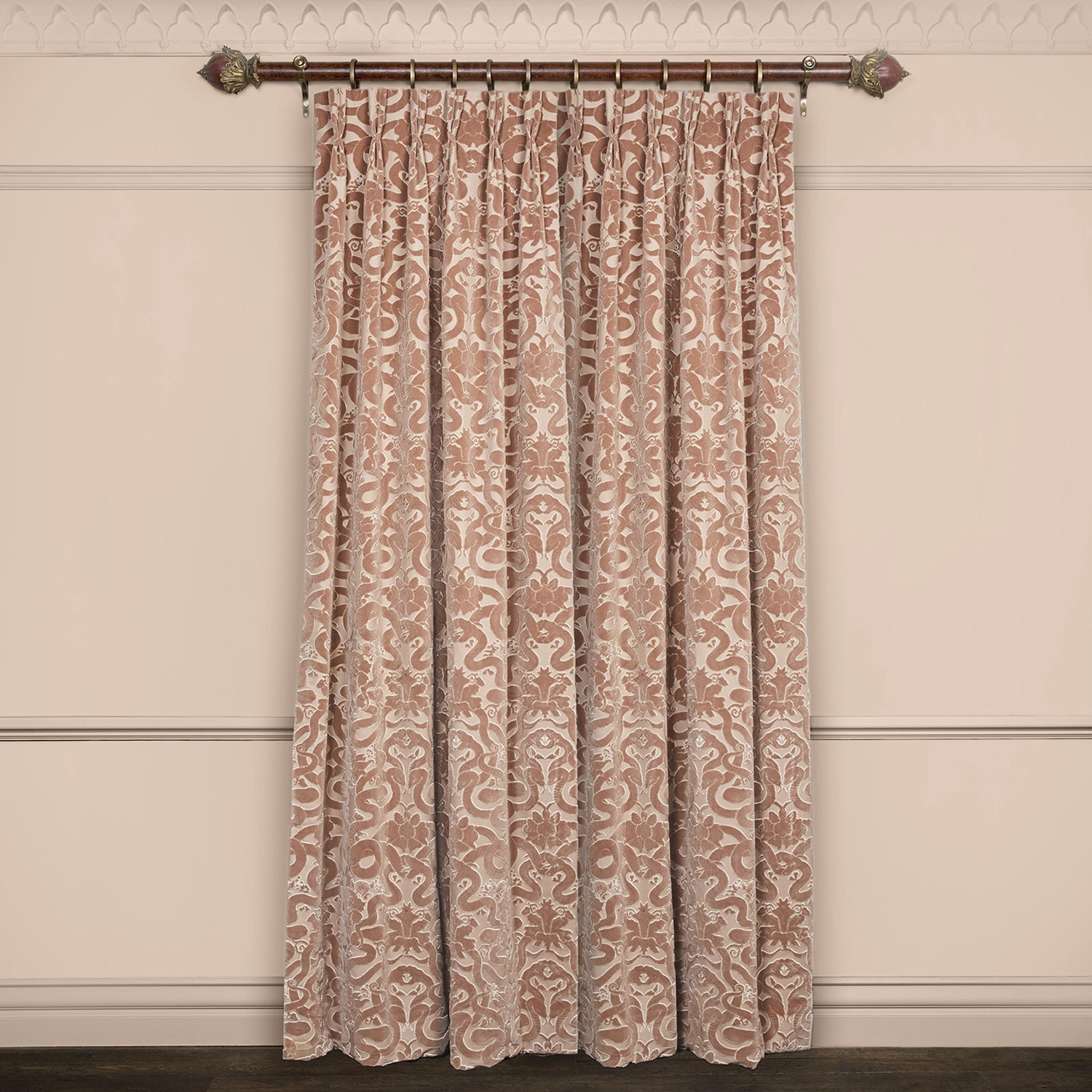 Stoff Anaconda - Cut Velvet - Dusk Pink