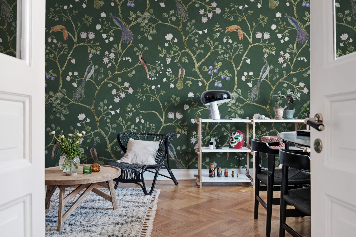 Wandbild Songbirds - Emerald