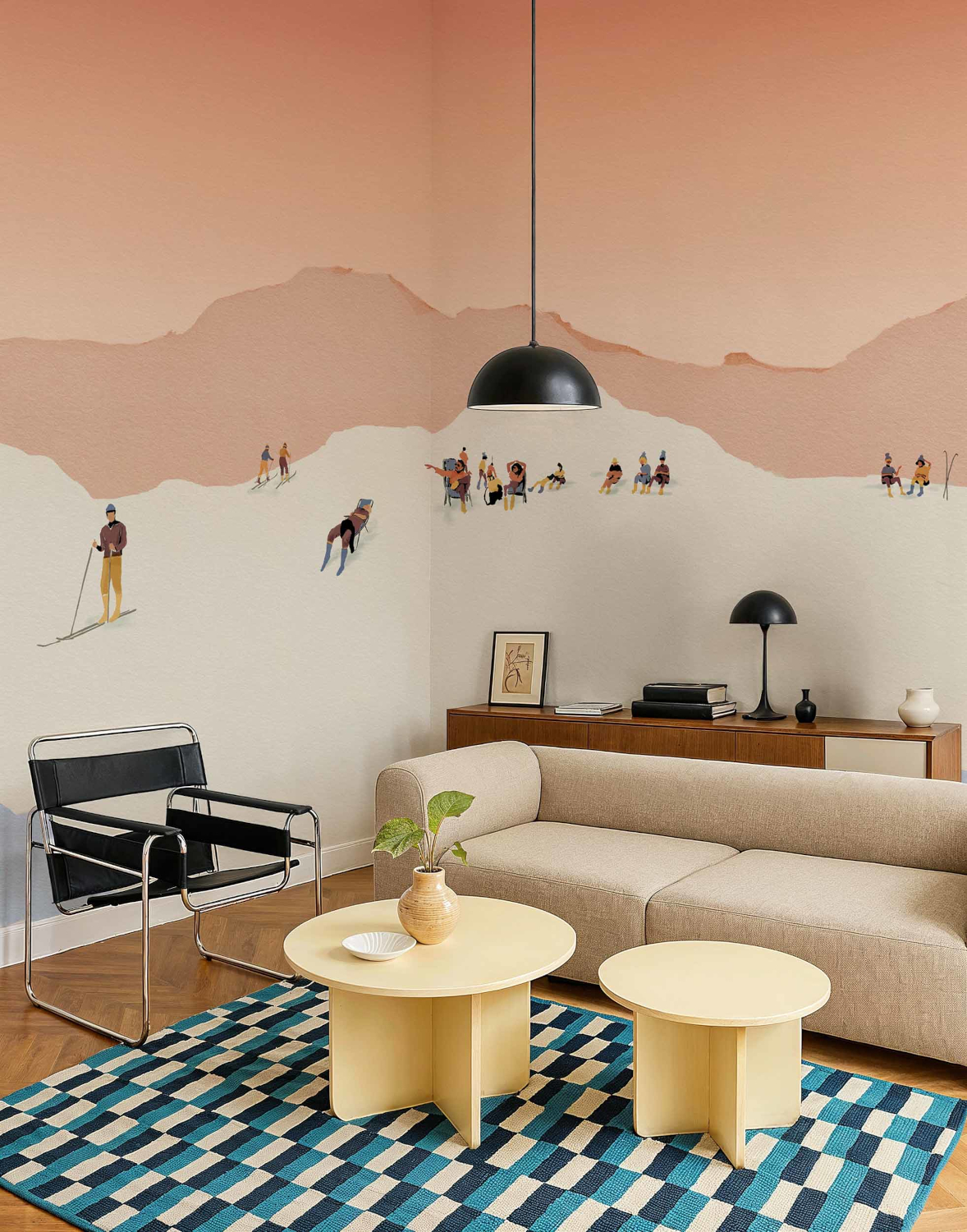 Wandbild Apreski - Pink