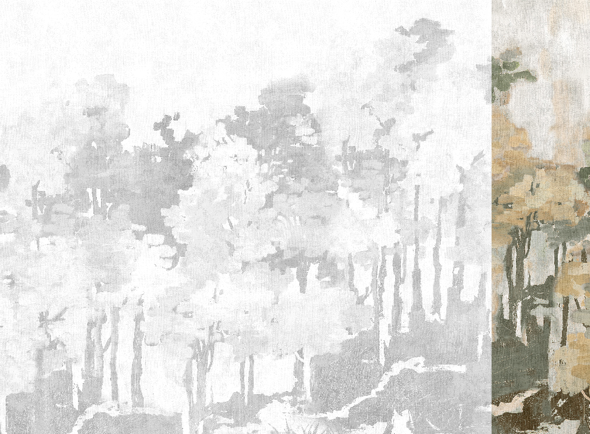 Wandbild Funes - Sepia Panel 6