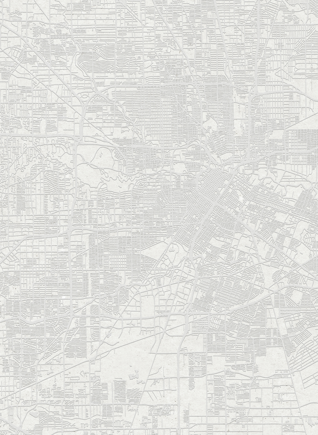 Wandbild Urban Map - White