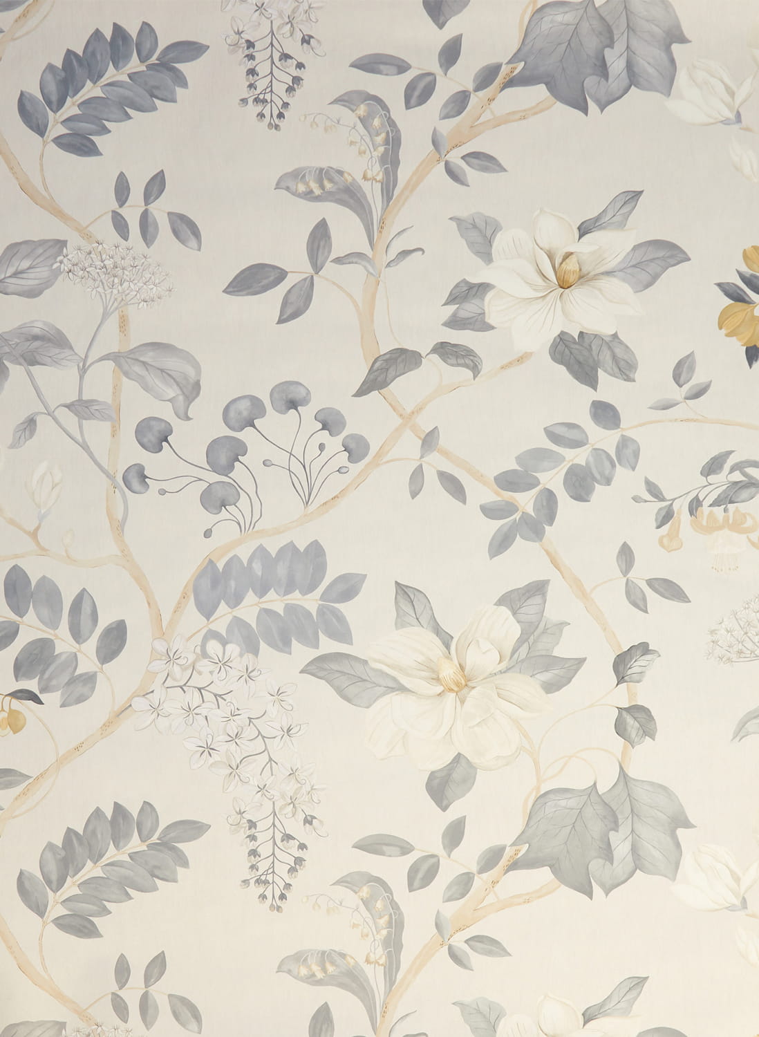 Wallpaper Magical Plants - Smalt Blue