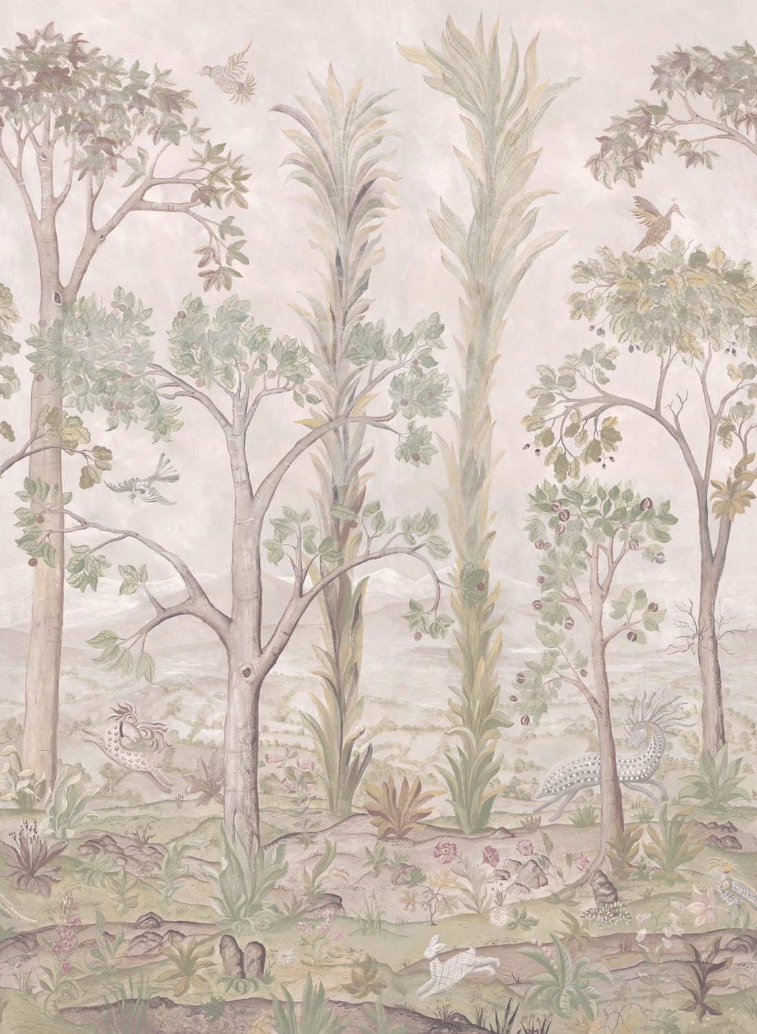 Wandbild Tall Trees - Soft Green