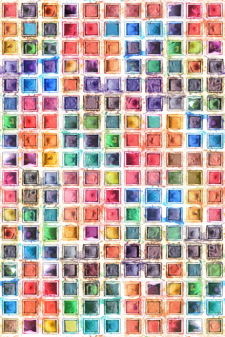 Wandbild Rainbow Palette