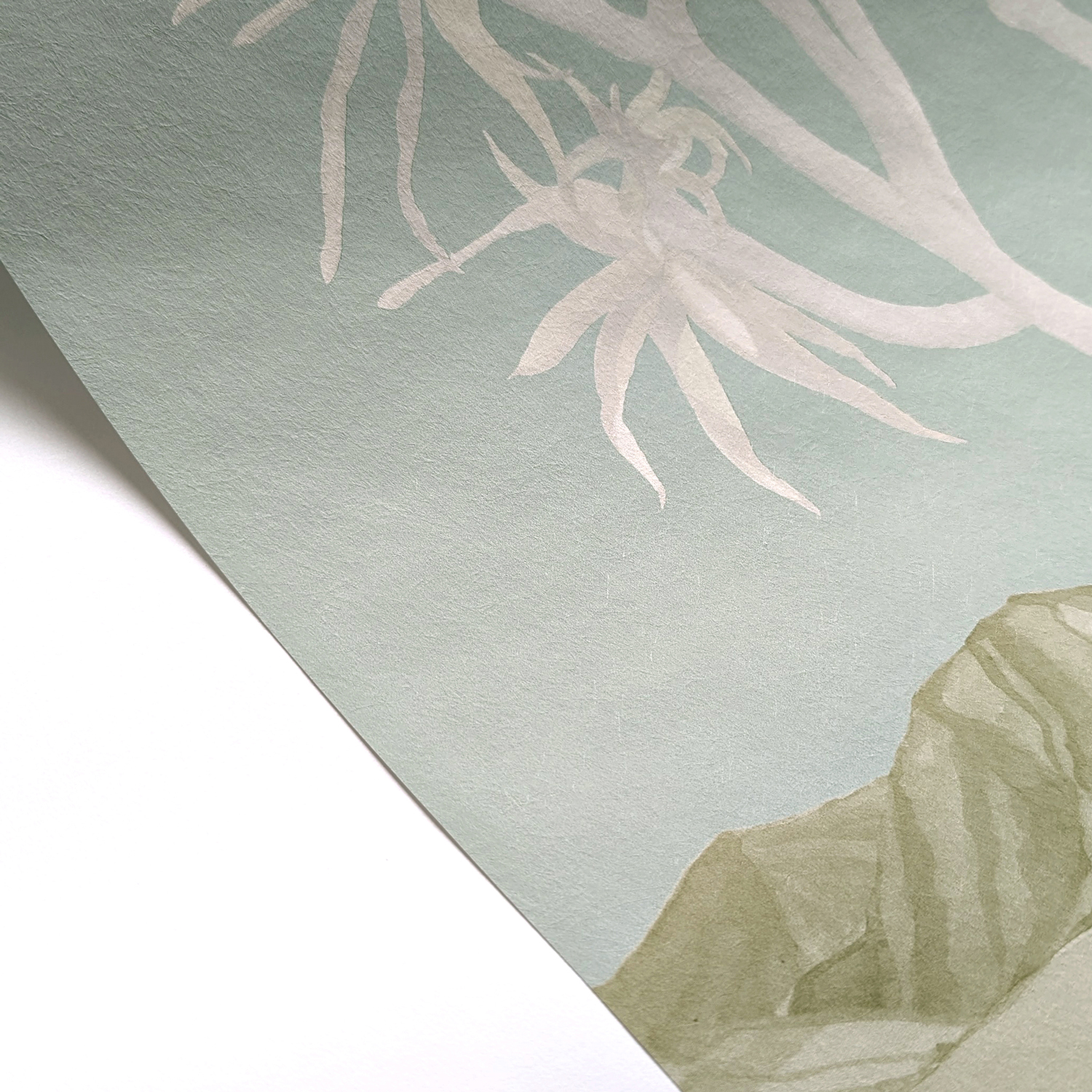Wandbild Desert - Green/ Sand