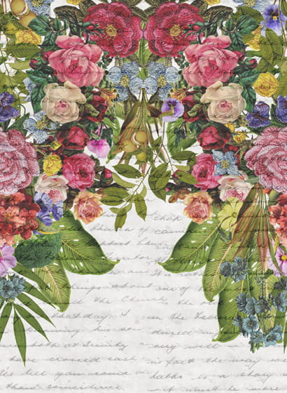 Wandbild Flower Burst - Love Letter