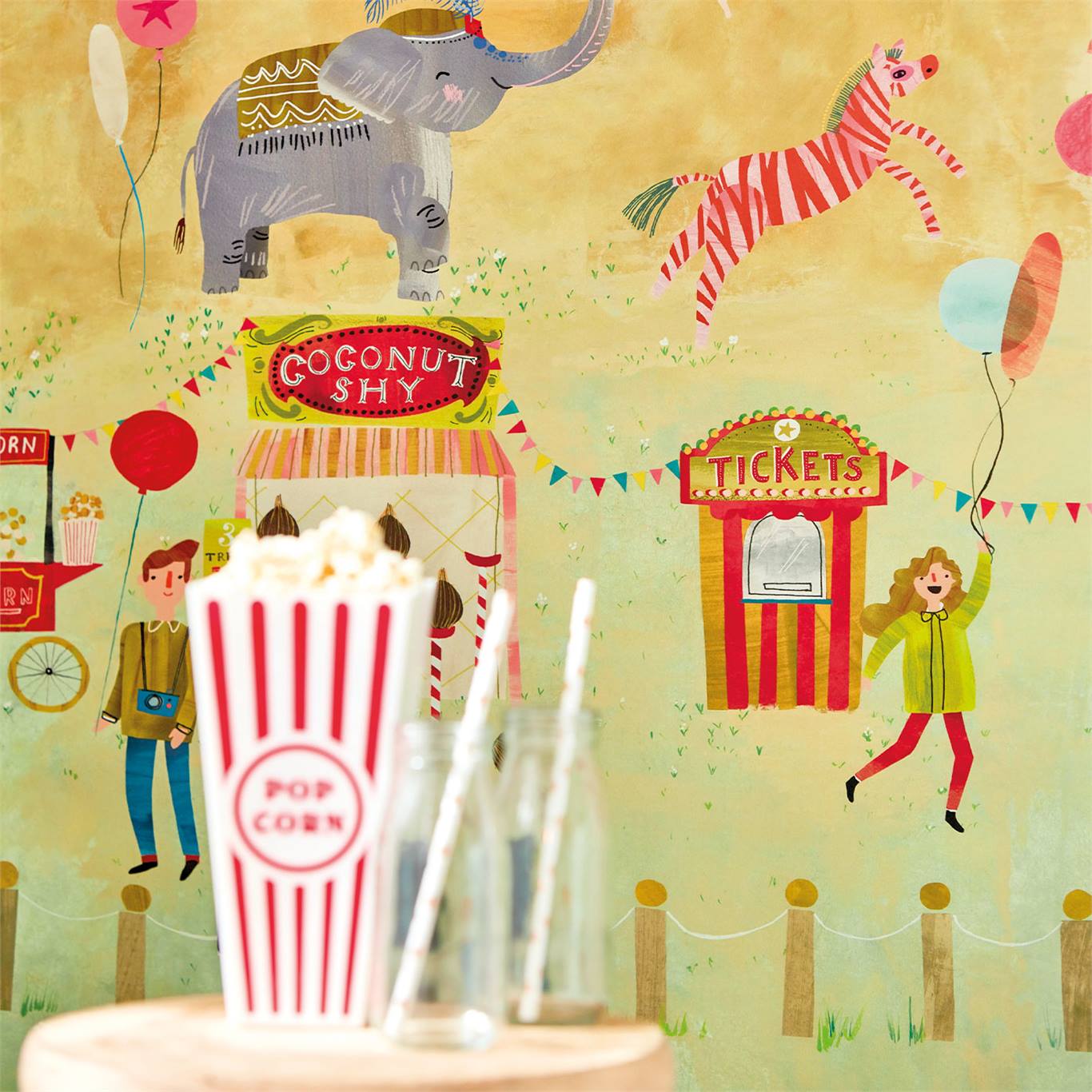 Wandbild Life is a Circus - Carousel