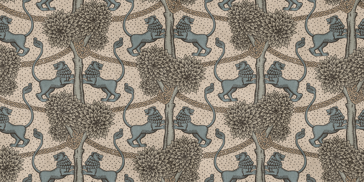 Wandbild Leopold - Beige