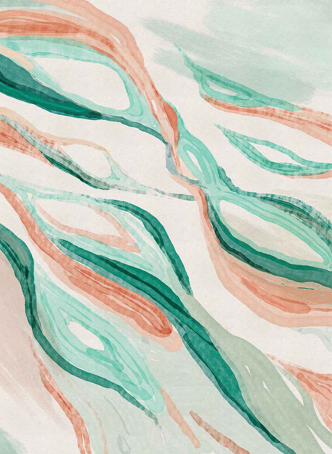 Wandbild Hygge - Emerald
