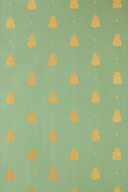 Tapete Bumble Bee - Breakfast Room Green
