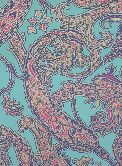 Tapete Patara - Jade/ Sapphire/ Fuchsia