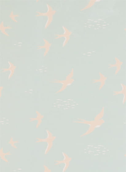 Tapete Follow the Wind - Dusty Turquoise