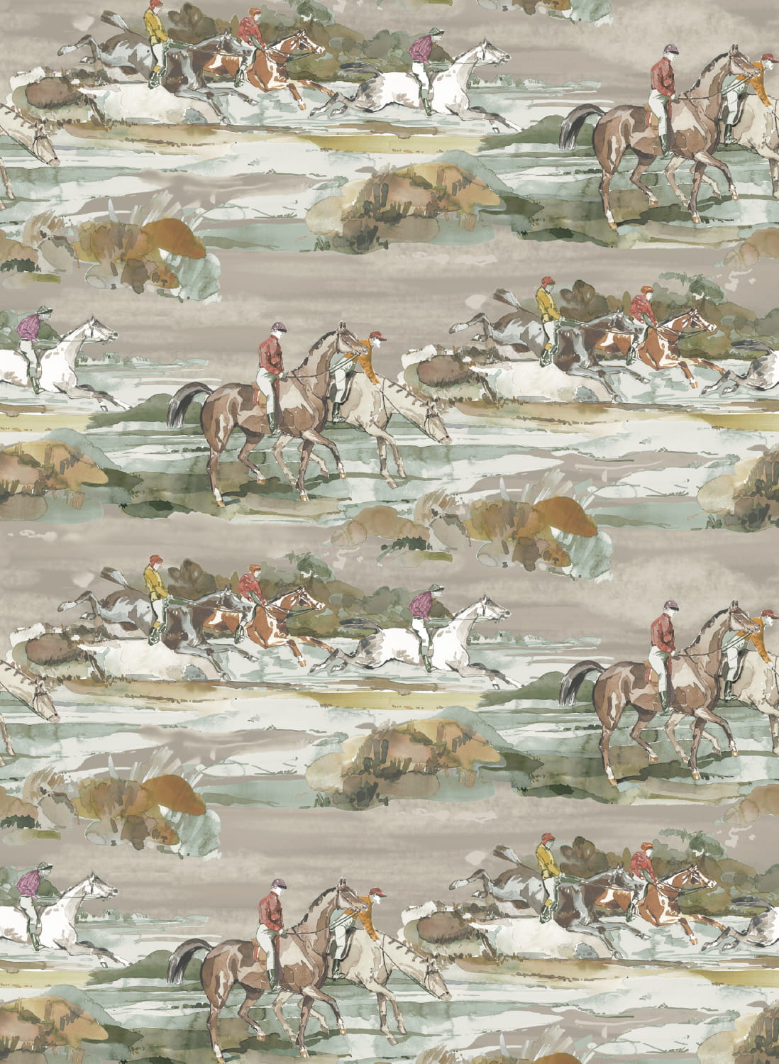 Tapete Morning Gallop - Grey/ Sand