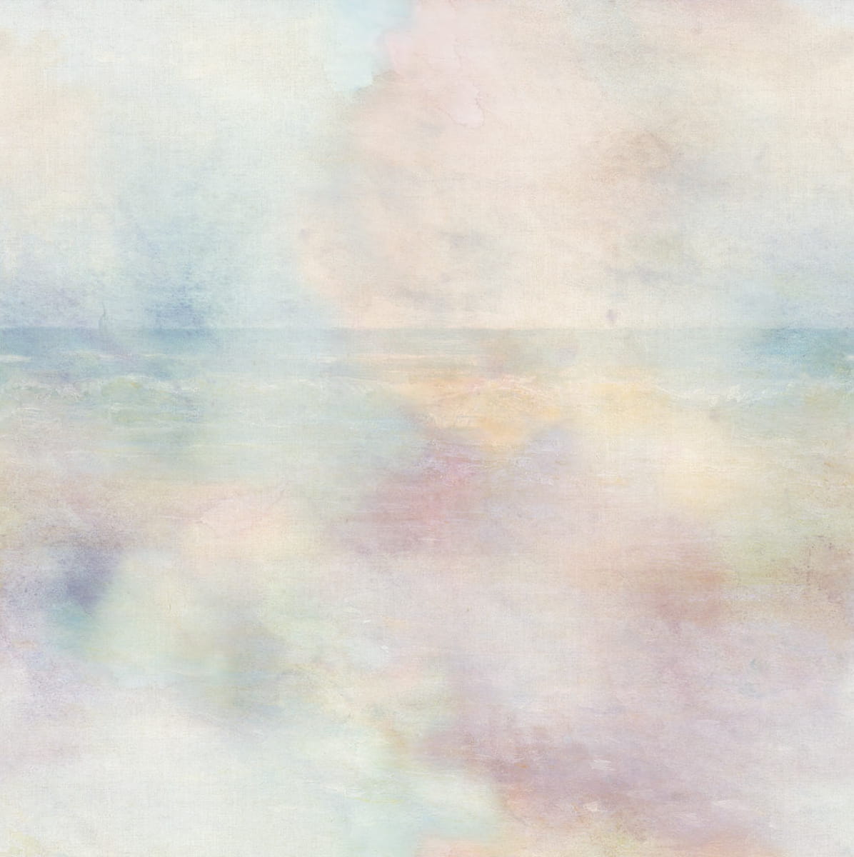 Tapete Dreamscape - Mehrfarbig Pastell Violett