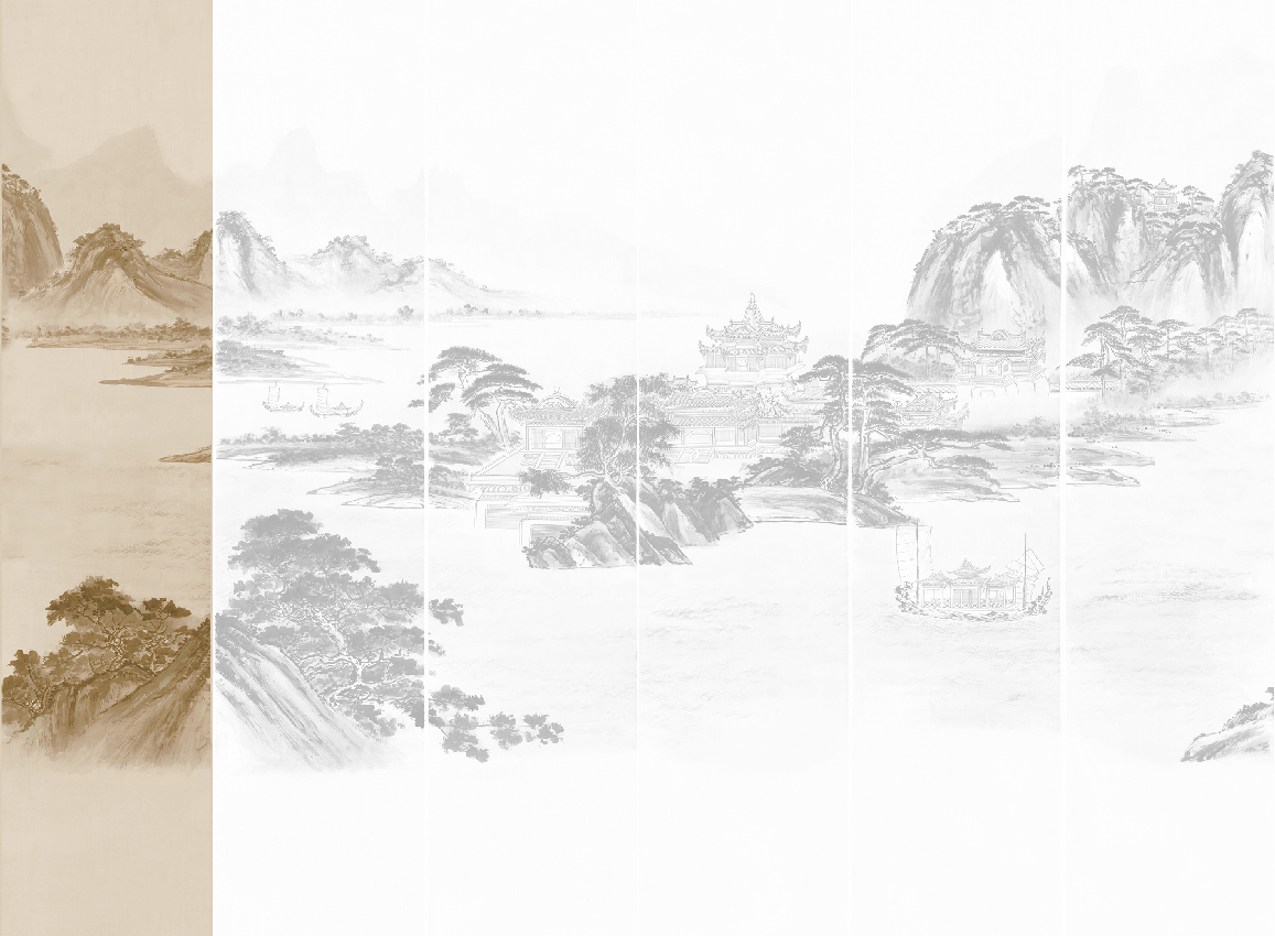 Wandbild Kaisui - Sepia Panel 1