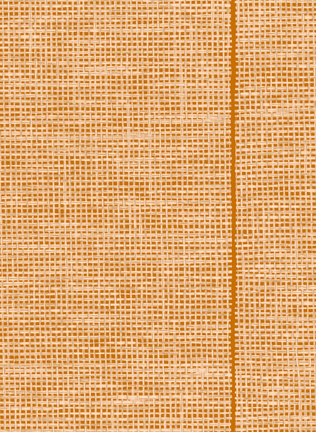 Tapete Le Raphia Tisse - Mandarine