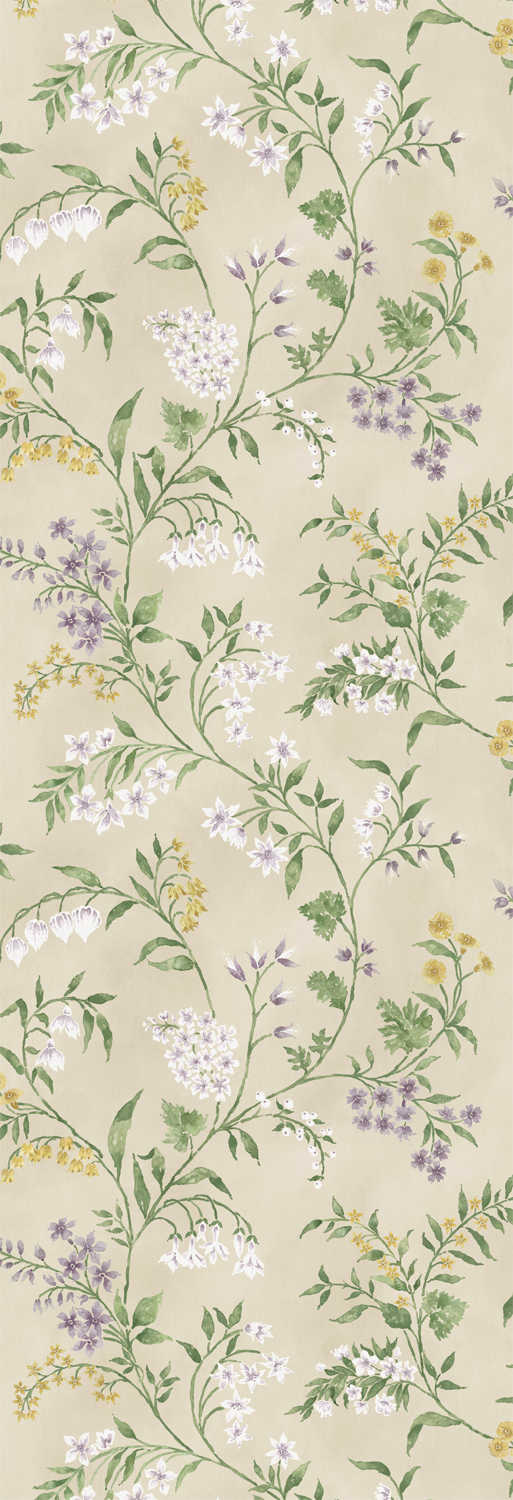 Tapete Almora - Lilac/ Gold/ Eucaplyptus