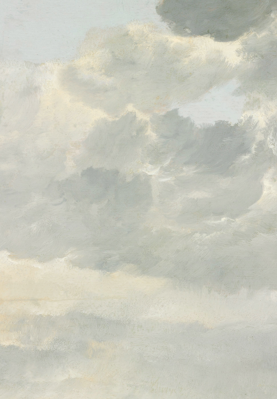 Wandbild Golden Age Clouds 3 - Multicolor - Breite 1.948m