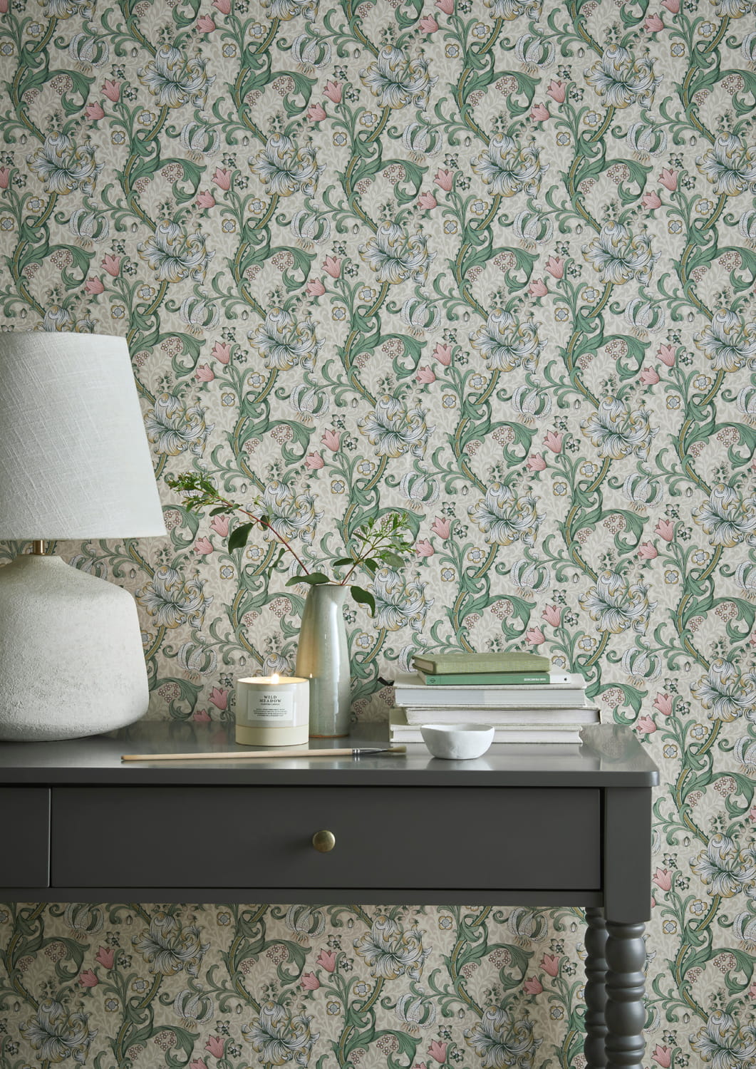 Tapete Golden Lily - Linen/ Blush