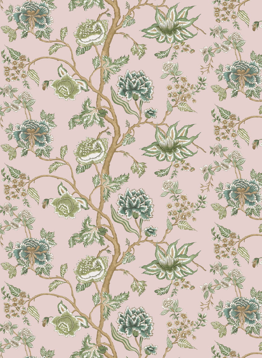 Tapete Indienne - Blush/ Forest