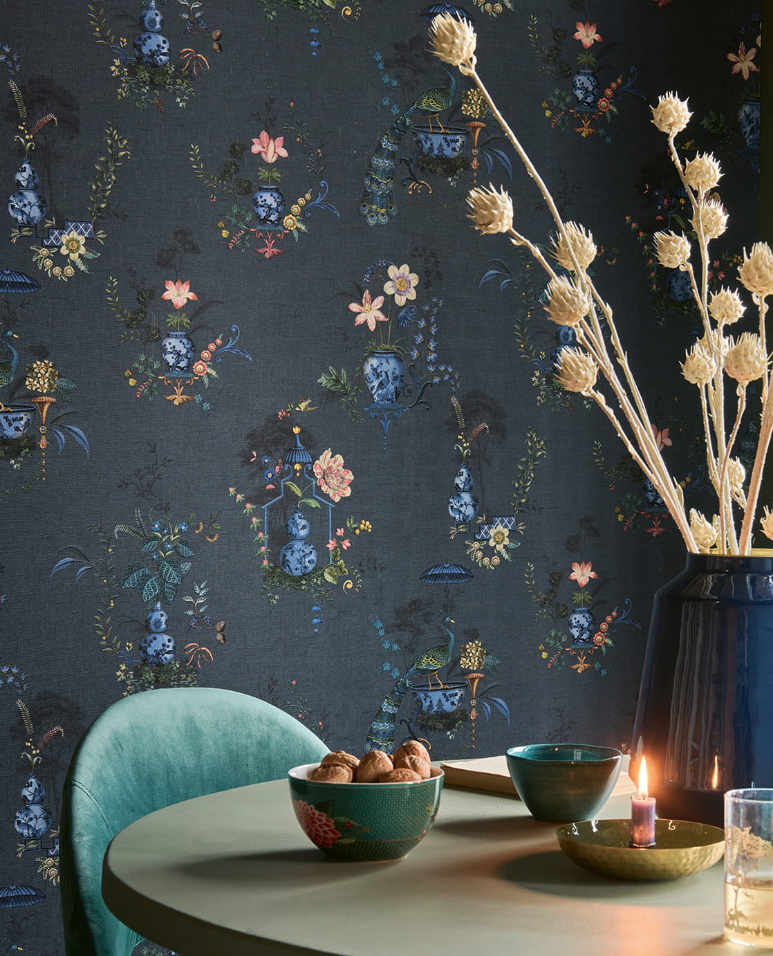 Tapete Chinese Porcelain - Dark Blue